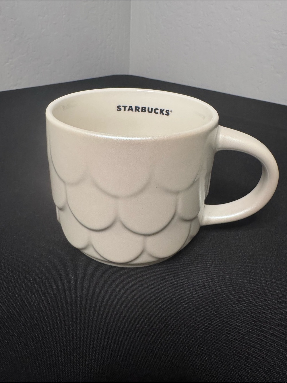 Starbucks 2023 Easter Pearl White Mug Mermaid Siren Scales 14oz